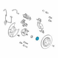 OEM 2008 Mercury Milan Wheel Stud Seal Diagram - 6M8Z-1N135-A