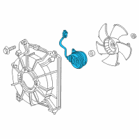 OEM 2014 Honda CR-Z MOTOR, COOLING FAN Diagram - 19030-RB0-014