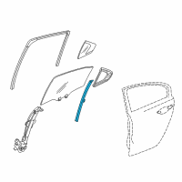 OEM 2012 Acura TSX Sash, Right Rear Door Quarter Diagram - 72731-TL0-003