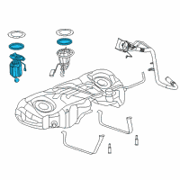 OEM 2020 Dodge Challenger Fuel Pump/Level Unit Module Diagram - 68258753AF