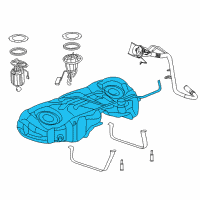 OEM Dodge Charger Fuel Tank Diagram - 68102695AI