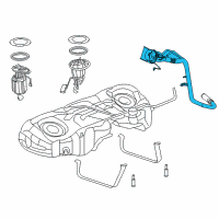 OEM 2020 Dodge Charger Tube-Fuel Filler Diagram - 68402927AD