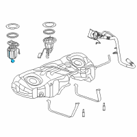 OEM 2017 Dodge Charger Fuel Tank Sending Unit Diagram - 68000605AC