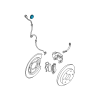 OEM Nissan Frontier Sensor Rotor-Anti SKID Rear Diagram - 47950-EB00A