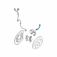 OEM 2006 Nissan Xterra Hose Assy-Brake Diagram - 46210-ZL81A