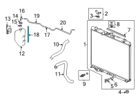 OEM Acura MDX HOSE A, RESERVE TANK Diagram - 19103-61A-A00