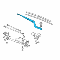 OEM 2013 Honda Accord Arm, Windshield Wiper Diagram - 76600-T2F-A01