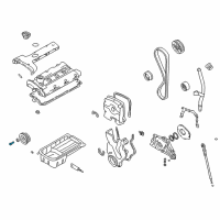 OEM 2015 Hyundai Tucson Bolt-Crankshaft Diagram - 23127-23001