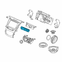 OEM 2020 Acura TLX Switch Assembly, Hvac Diagram - 39544-TZ3-A14