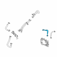 OEM 2018 Kia Sorento Hose-Oil Cooling Feed Diagram - 25421C6950