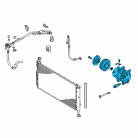 OEM 2019 Kia Cadenza Compressor Assembly Diagram - 97701F6100
