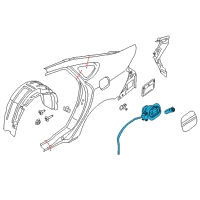 OEM Lincoln MKZ Filler Pocket Diagram - DP5Z-5427936-A