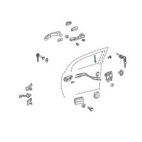 OEM Scion Lock Rod Diagram - 69311-21030