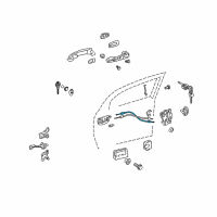 OEM 2005 Scion tC Lock Cable Diagram - 69710-21030