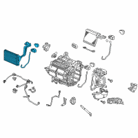 OEM Honda Core Sub-Assembly, Heater Diagram - 79115-TS8-A02