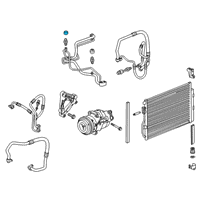 OEM Chevrolet Sonic Liquid Line Cap Diagram - 96961785