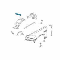 OEM 2019 BMW X6 Supplementary Part, Wheel Arch, Left Diagram - 51-71-7-325-401