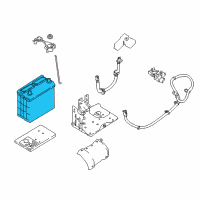 OEM 2015 Infiniti QX60 Batteries Diagram - 24410EL70A