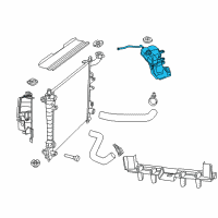 OEM 2020 Jeep Grand Cherokee Bottle-COOLANT Recovery Diagram - 68244088AA