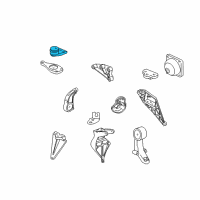 OEM 2003 Saturn L300 Mount Asm, Engine Front Diagram - 90575033