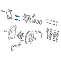 OEM 2018 Jeep Cherokee Pin-Disc Brake Diagram - 68212325AA