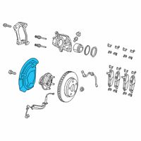 OEM 2019 Jeep Cherokee Shield-Splash Diagram - 68290028AA