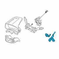 OEM 2021 Hyundai Veloster N Lock Key & Cylinder Set Diagram - 81905-J3100