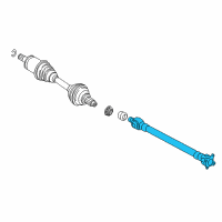 OEM 2011 BMW X6 Front Drive Shaft Assembly Diagram - 26-20-8-605-866