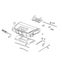 OEM Hummer H2 Release Cable Diagram - 25794765