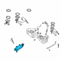 OEM 2004 BMW 330xi Activated Charcoal Filter, Metal Diagram - 16-12-6-757-177