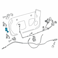 OEM 2013 Cadillac CTS Door Check Diagram - 25804133