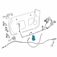 OEM 2013 Cadillac CTS Lock Assembly Diagram - 20922241