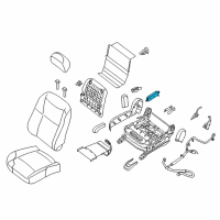 OEM 2019 Nissan Titan XD Switch Assy-Front Seat, RH Diagram - 87016-1AA0A