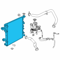 OEM 2015 Ram 2500 Engine Cooling Radiator Diagram - 68232742AB