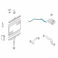 OEM 2014 Nissan Rogue Select Hose-Reserve Tank Diagram - 21741-JG00A