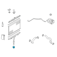 OEM 2014 Nissan Rogue Select Mounting Rubber-Radiator, Lower Diagram - 21507-4U00A