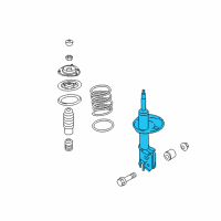 OEM 2011 Hyundai Sonata Strut Assembly, Front, Left Diagram - 54651-3Q611