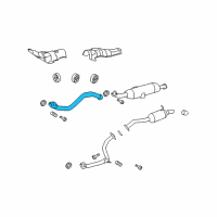 OEM 2015 Scion xB Front Pipe Diagram - 17410-28610