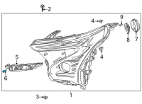 OEM Chevrolet Bolt EV Bracket Screw Diagram - 42754345