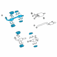 OEM 2012 Toyota Tundra Front Pipe Diagram - 17410-0S020