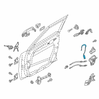 OEM 2017 Kia Soul Cable Assembly-Front Door Outside Diagram - 81381B2000