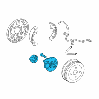 OEM 2011 Scion xD Hub & Bearing Diagram - 42450-52080