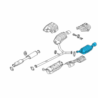 OEM 2011 Hyundai Sonata Tail With Muffler Pipe, Left Diagram - 28710-3S360