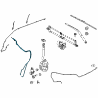 OEM 2017 Ford Explorer Lower Hose Diagram - FB5Z-17A605-A