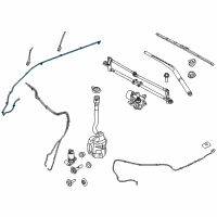 OEM 2017 Ford Explorer Upper Hose Diagram - FB5Z-17A605-B