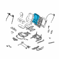 OEM 2003 BMW 330Ci Backrest Upholstery Diagram - 52-10-8-261-014