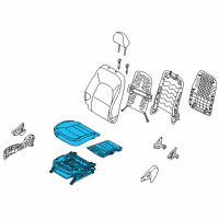 OEM 2014 Kia Rio Cushion Assembly-Front S Diagram - 882001WAX0BDW