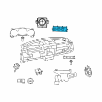OEM 2014 Chrysler 200 Air Conditioner And Heater Control Diagram - 55111949AF