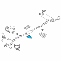 OEM 2020 Nissan Murano Heat Insulator-Front Floor Diagram - 74753-5AA0A