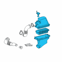 OEM 2000 Toyota Echo Cleaner Assy, Air Diagram - 17700-21060
